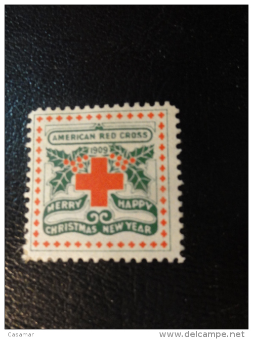 1909 American Red Cross Vignette Christmas Seals Seal Label Poster Stamp USA - Non Classificati