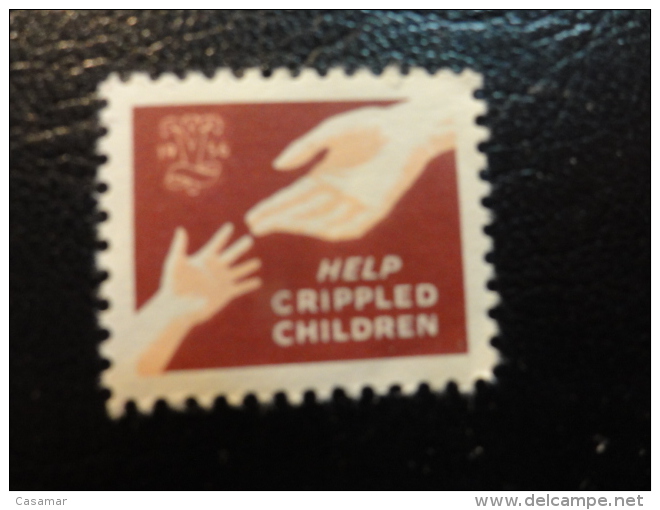 1956 Help Crippled Children Health Vignette Charity Seals Eastern Seals Seal Label Poster Stamp USA - Non Classés