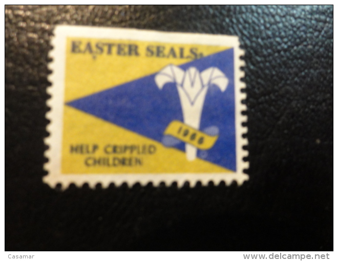 1966 Help Crippled Children Health Vignette Charity Seals Eastern Seals Seal Label Poster Stamp USA - Non Classés