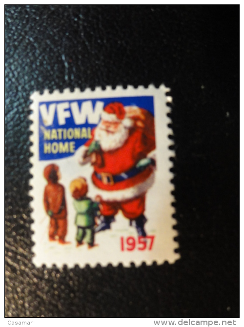 1957 VFW National Home EATON RAPIDS Michigan Health Vignette Charity Seals Seal Label Poster Stamp USA - Non Classés