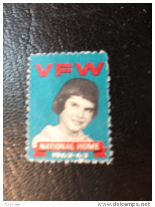 1963 1963 VFW National Home EATON RAPIDS Michigan Health Vignette Charity Seals Seal Label Poster Stamp USA - Non Classés