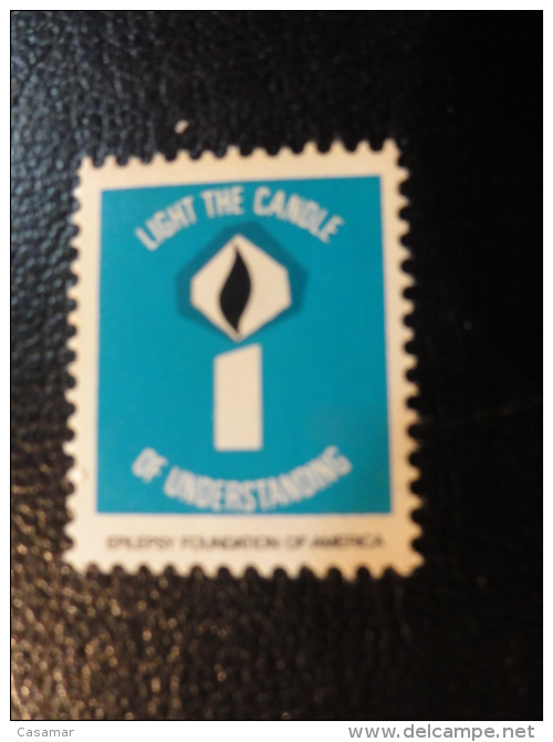EPILEPSY Found. America Health Vignette Charity Seals Seal Label Poster Stamp USA - Ohne Zuordnung