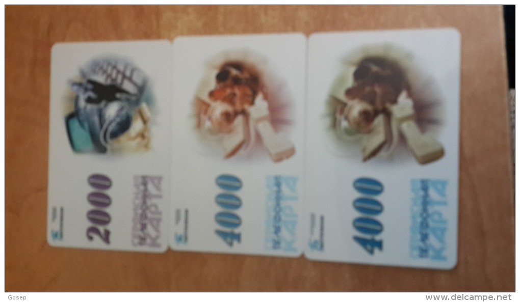 Belarus-kapta-(2000,4000,4000)-(3card Prepiad)-used+1card Prepiad Free - Wit-Rusland