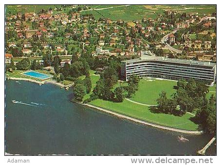 Vevey  H246       Le Bâtiment Neslé Et La Piscine Olympique De Corseaux Plage - Corseaux