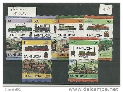 STE LUCIE 12 VALEURS - St.Lucia (...-1978)