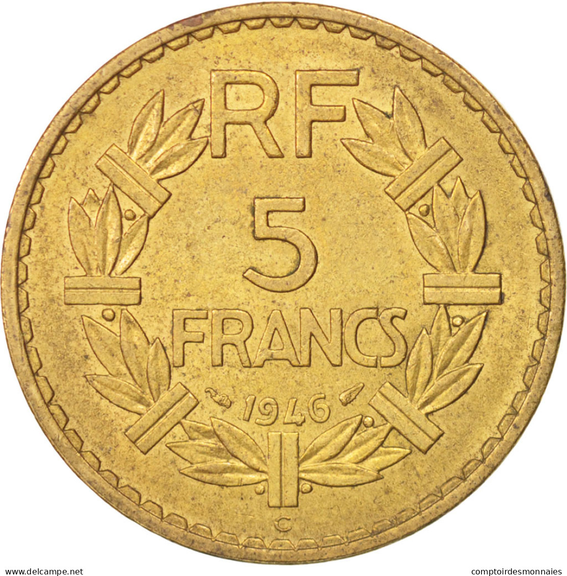 Monnaie, France, Lavrillier, 5 Francs, 1946, Castelsarrasin, SUP - J. 5 Francs