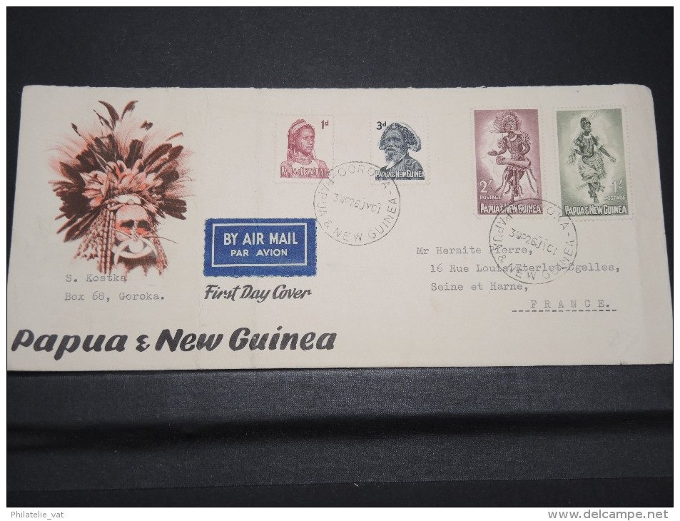 PAPUASIE NOUVELLE GUINEE - Env Par Avion Premier Jour D'émission - A Voir - P17229 - Papouasie-Nouvelle-Guinée