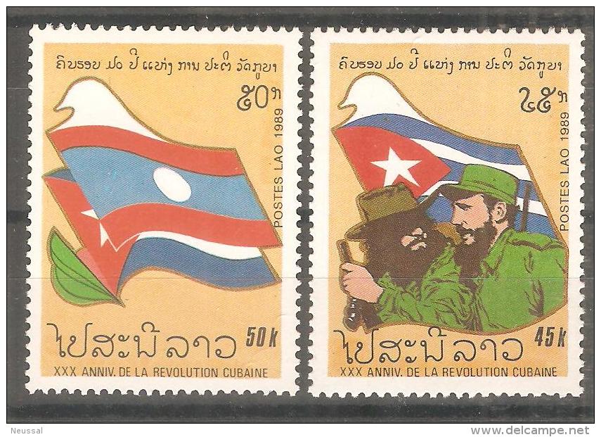 Serie  Nº 925/6 Laos - Briefmarken