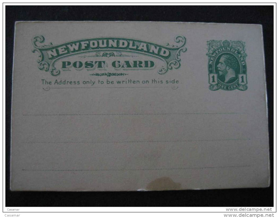 1 Cent Office Of The Ave Maria Tarjeta Entero Postal Stationery Post Card NEWFOUNDLAND Canada - Interi Postali