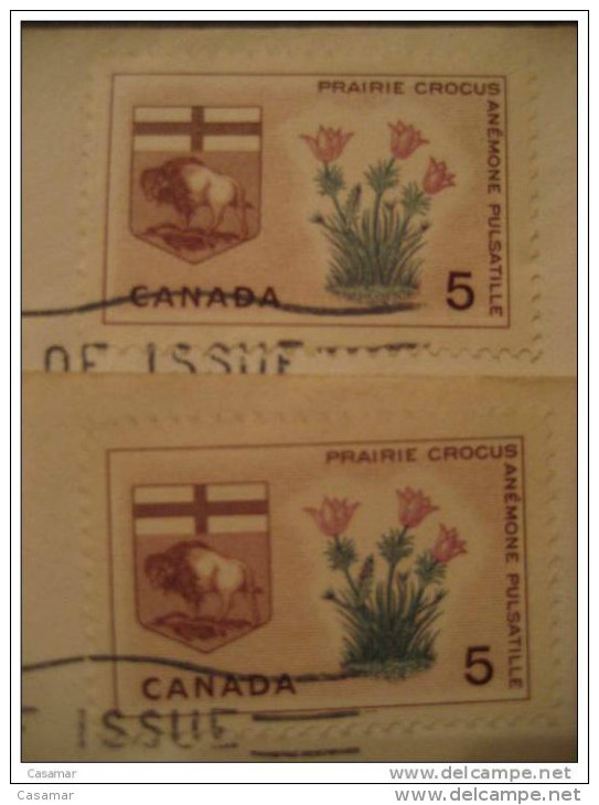 1965 Flowers Are Separated By The Stem Mistake Error FDC Cover Canada - Plaatfouten En Curiosa