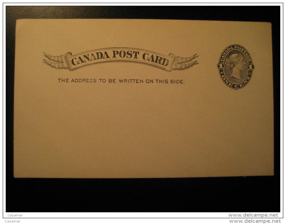 Postal Stationery Post Card One Cent Canada - 1860-1899 Règne De Victoria