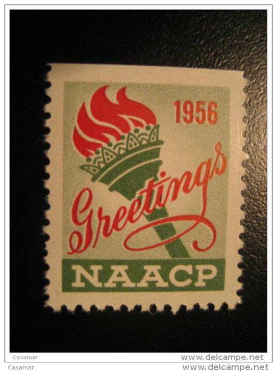 NAACP 1956 Greetings Poster Stamp Label Vignette Viñeta CANADA - Vignette Locali E Private