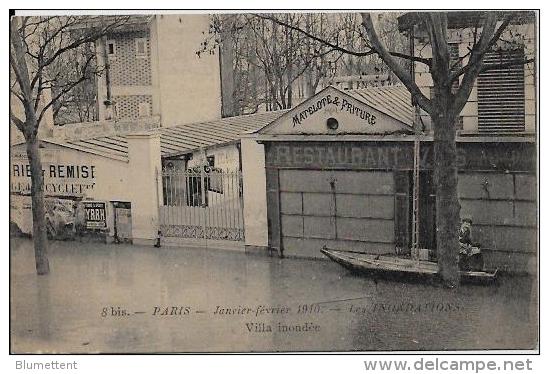 CPA PARIS Inondation Commerce Catastrophe Carte Ancienne Non Circulé - Inondations De 1910