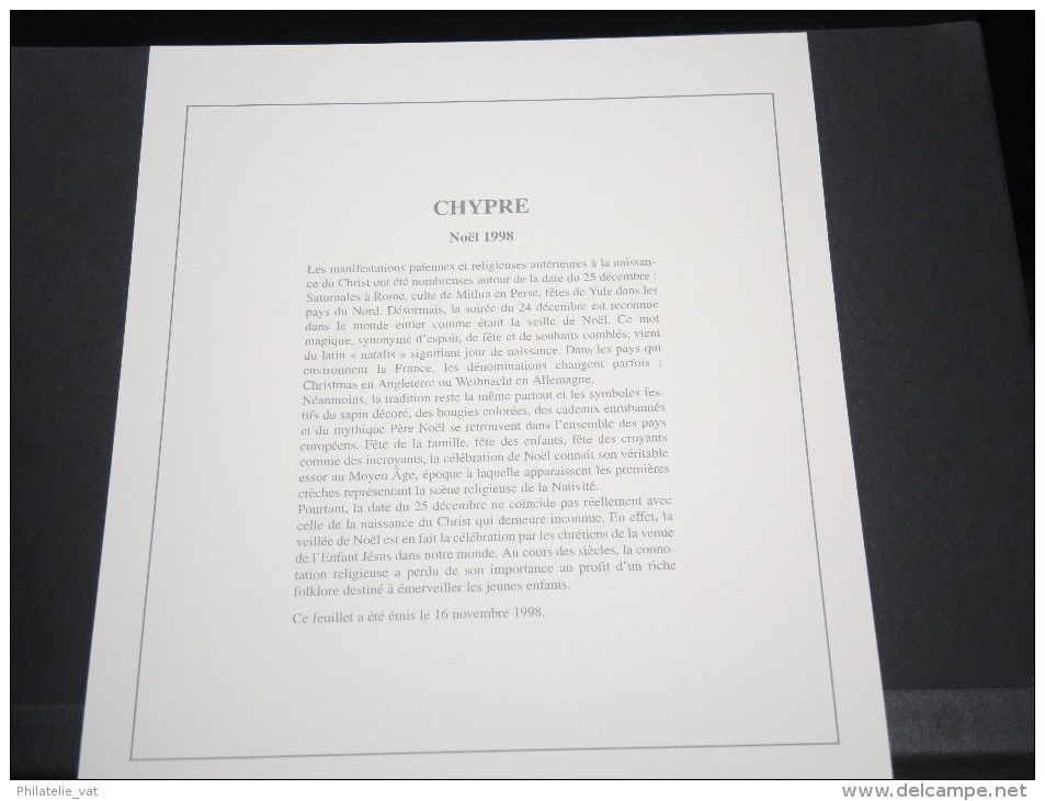 CHYPRE -  Bloc Luxe Avec Texte Explicatif - Belle Qualité - À Voir -  N° 11529 - Sonstige & Ohne Zuordnung