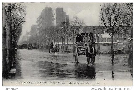 CPA PARIS Inondation Commerce Catastrophe Carte Ancienne Non Circulé - Inondations De 1910
