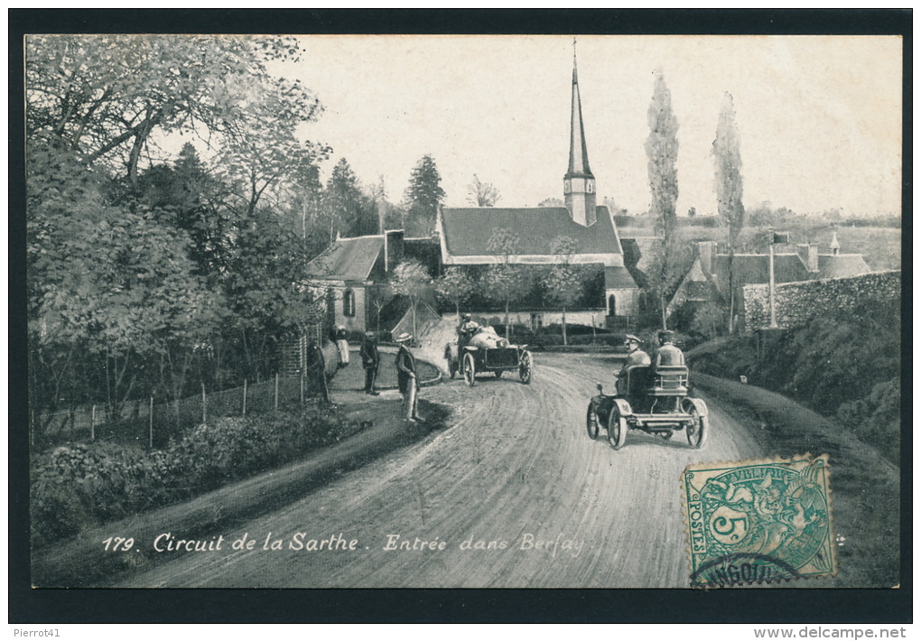 SPORT AUTOMOBILE - CIRCUIT DE LA SARTHE - Entrée Dans BERFAY - Rallyes