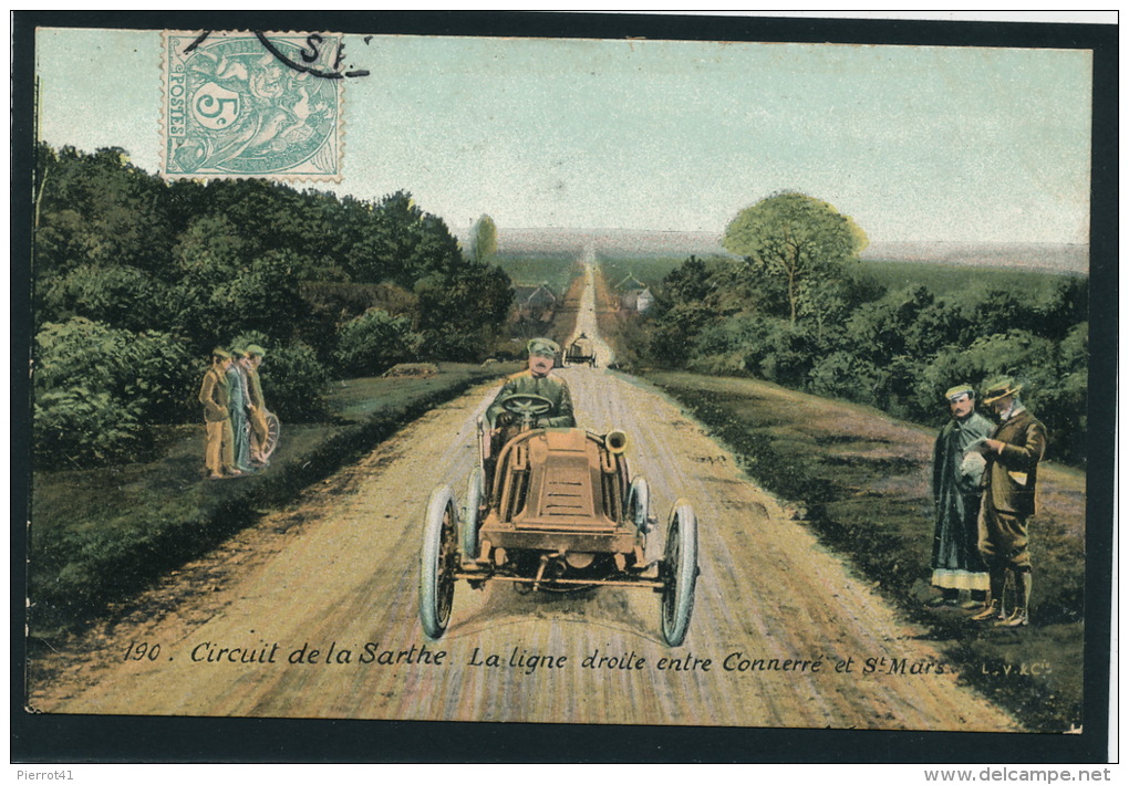 SPORT AUTOMOBILE - CIRCUIT DE LA SARTHE - La Ligne Droite Entre CONNERRÉ Et SAINT MARS - Rallyes