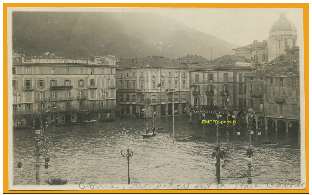 Italie, Rome Cpa6 Piazza Gavour, Inondations Places, Carte Photo Neuve, Qualité **** - Altri & Non Classificati