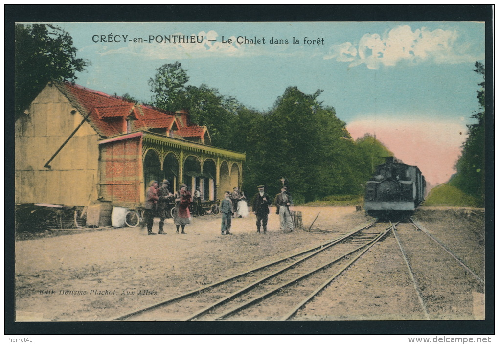 CRECY EN PONTHIEU - Le Chalet Dans La Forêt (animation Avec Train) - Crecy En Ponthieu