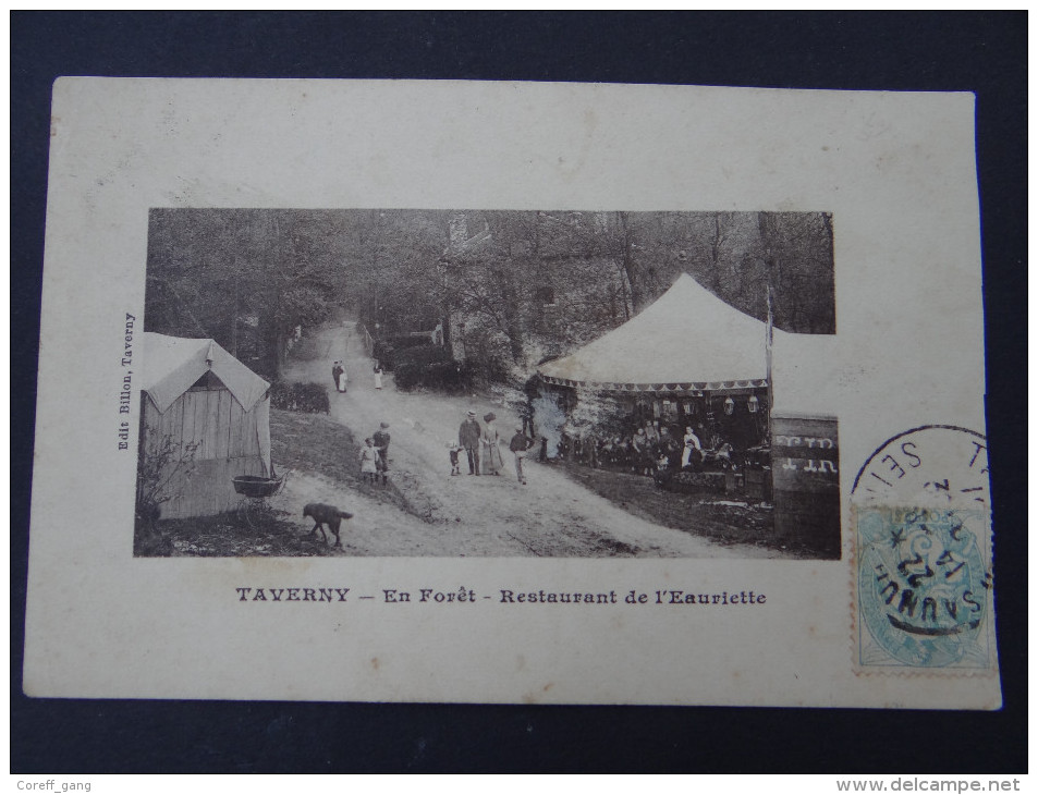TAVERNY - En Forêt - Restaurant De L'Eauriette - Tir Belle Animation 1909 - Taverny