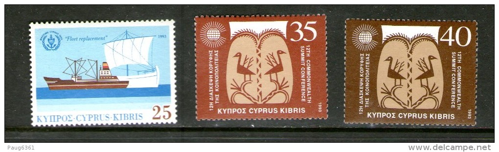 CHYPRE-CYPRUS 1993 BATEAUX  YVERT N°815/17  NEUF NG - Ships