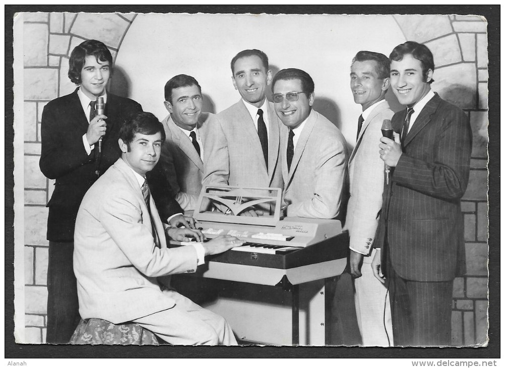 Photo Rare Jacky MESSEGUE Et Sa Formation Musiciens Dédicacée (Balistai) Dordogne (24) - Autres & Non Classés