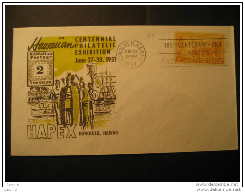 Honolulu 1951 Cancel Cover USA Hawai Hawaii - Hawaii