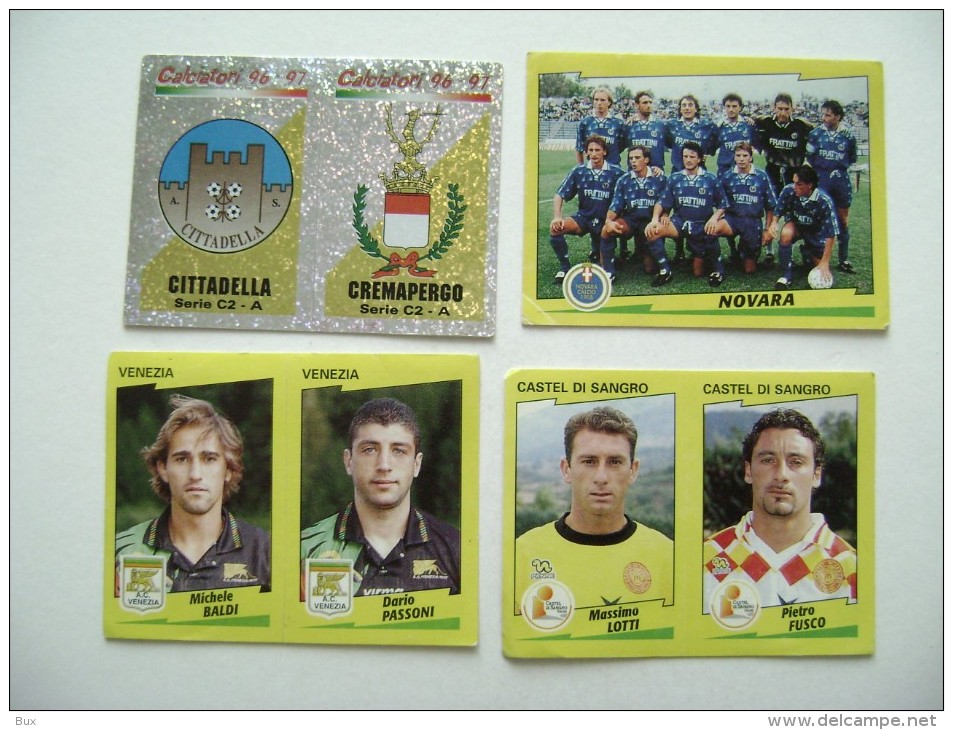 4  FIGURINE  CALCIATORI  PANINI  ANNO  1996/1997  COME DA FOTO  CALCIO FOOTBALL  SOCCER  FUTBOL FOTBOLL  FOTBALOVY - Edizione Italiana