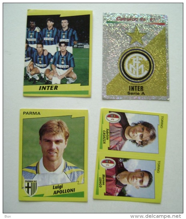 4  FIGURINE  CALCIATORI  PANINI  ANNO  1996/1997  COME DA FOTO  CALCIO FOOTBALL  SOCCER  FUTBOL FOTBOLL  FOTBALOVY - Edizione Italiana