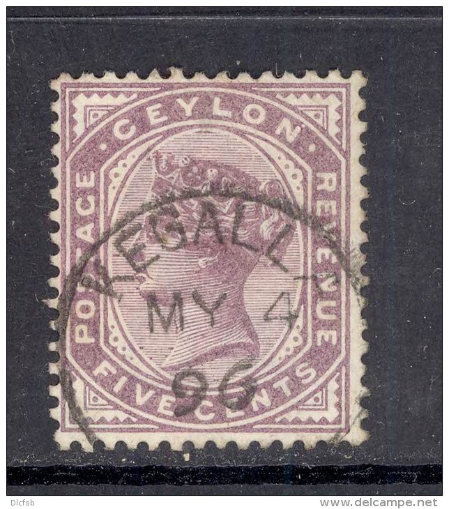 CEYLON, Postmark &acute;KEGALLA&acute; On Q Victoria Stamp - Ceylon (...-1947)