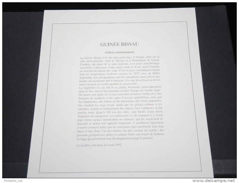 GUINEE BISSAU -  Bloc Luxe Avec Texte Explicatif - Belle Qualité - À Voir -  N° 11600 - Guinée-Bissau