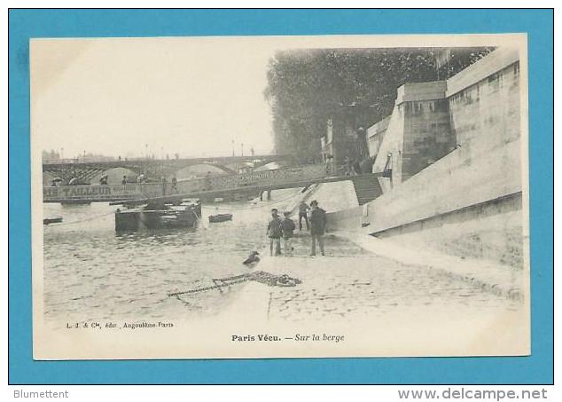 CPA Animée PARIS VECU - Sur La Berge - The River Seine And Its Banks