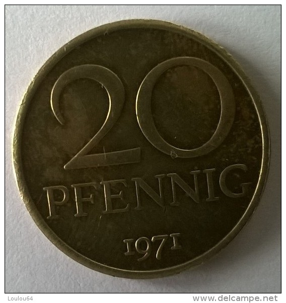 20 Pfennig 1971 - - 20 Pfennig