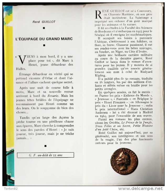 René Guillot - L'équipage Du Grand Marc - Idéal ~ Bibliothèque N° 345 - ( 1968 ) . - Ideal Bibliotheque