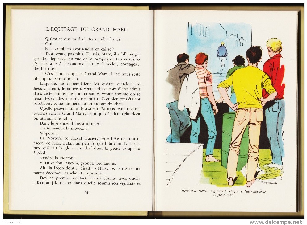 René Guillot - L'équipage du Grand Marc - Idéal ~ Bibliothèque n° 345 - ( 1968 ) .