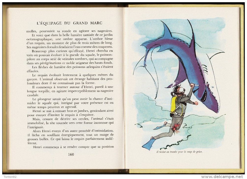 René Guillot - L'équipage du Grand Marc - Idéal ~ Bibliothèque n° 345 - ( 1968 ) .