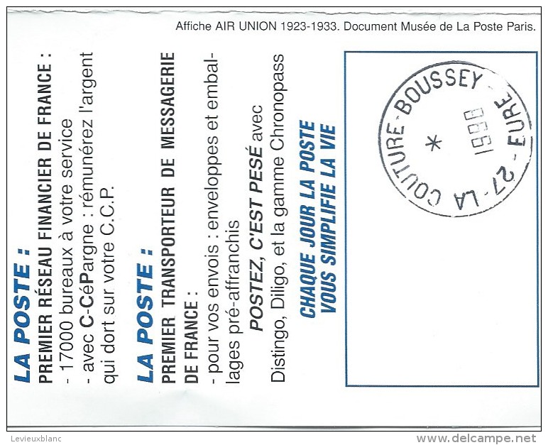 Calendrier De Poche/La Poste /La Couture Boussey/Eure/1998        CAL261 - Petit Format : 1991-00