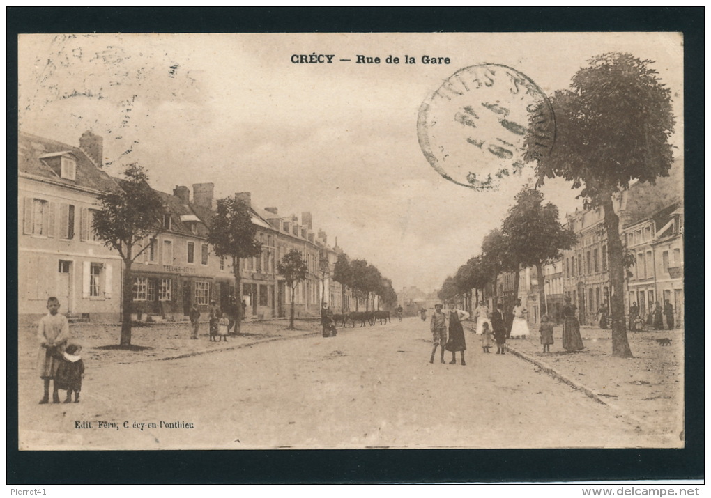 CRECY EN PONTHIEU - Rue De La Gare - Crecy En Ponthieu