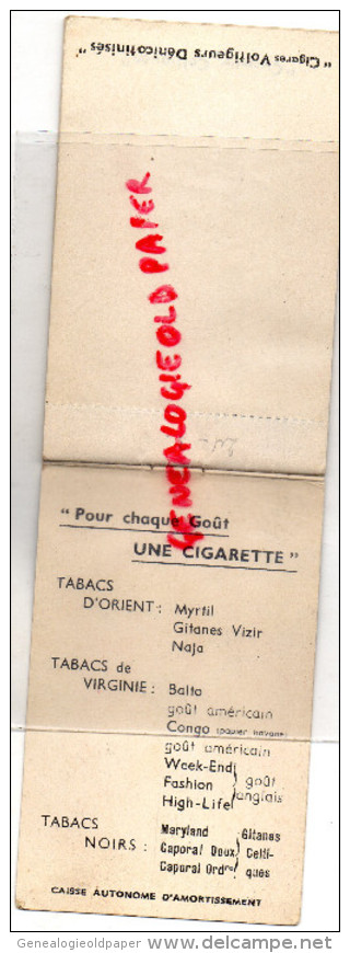 TABAC - BEAU CARNET DE COMMANDE - SEITA- BALTO-  CIGARES VOLTIGEURS - - Werbung