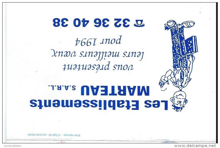 Calendrier De Poche/Etablissements Marteau/Plomberie/Ivry La Bataille, Eure/1994        CAL269 - Petit Format : 1991-00