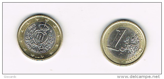 SAN MARINO - 1 EURO 2015 - FDC DA ROTOLINO - San Marino