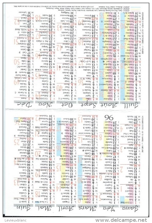 Calendrier De Poche/Transports/ Les Cars Caulier/DREUX//1996      CAL282 - Petit Format : 1991-00