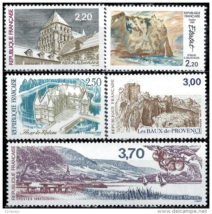 FRANCE - Série Touristique 1987 - Unused Stamps