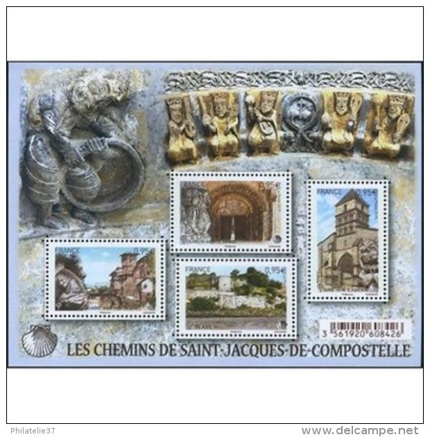 France Feuillet N°4949 Les Chemins De Saint-Jacques-de-Compostelle - Other & Unclassified