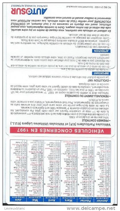 Calendrier De Poche/Controle Technique Automobile / Autosur///1997      CAL299 - Petit Format : 1991-00