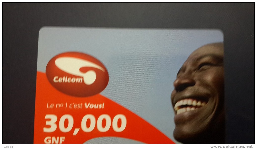 Liberia-cellcom Card-30.000gnf-SAMPLE-card+2card Prepiad Free - Liberia