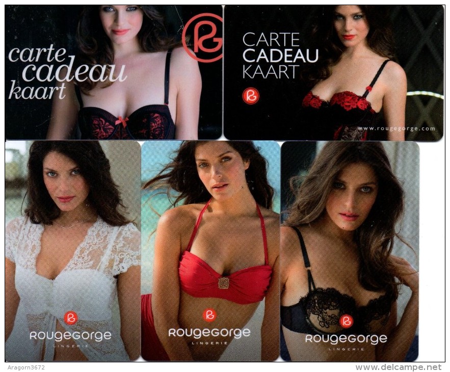 Rouge Gorge Lot De 5 - Cartes De Fidélité Et Cadeau