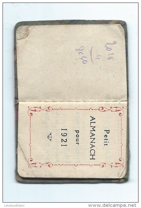 Calendrier De Poche/Mini Almanach /1921 Et 1925     CAL305 - Small : 1921-40