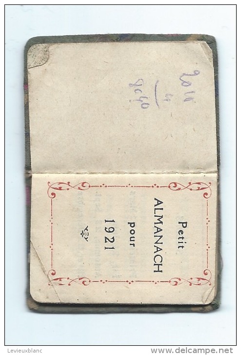 Calendrier De Poche/Mini Almanach /1921 Et 1925     CAL305 - Formato Piccolo : 1921-40