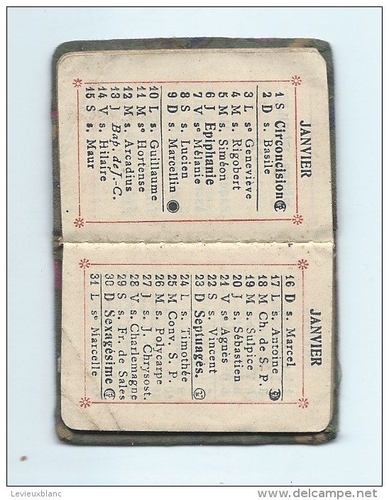 Calendrier De Poche/Mini Almanach /1921 Et 1925     CAL305 - Kleinformat : 1921-40